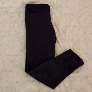 Old Navy Active Girls Gray Leggings with Mesh Design size 10-12